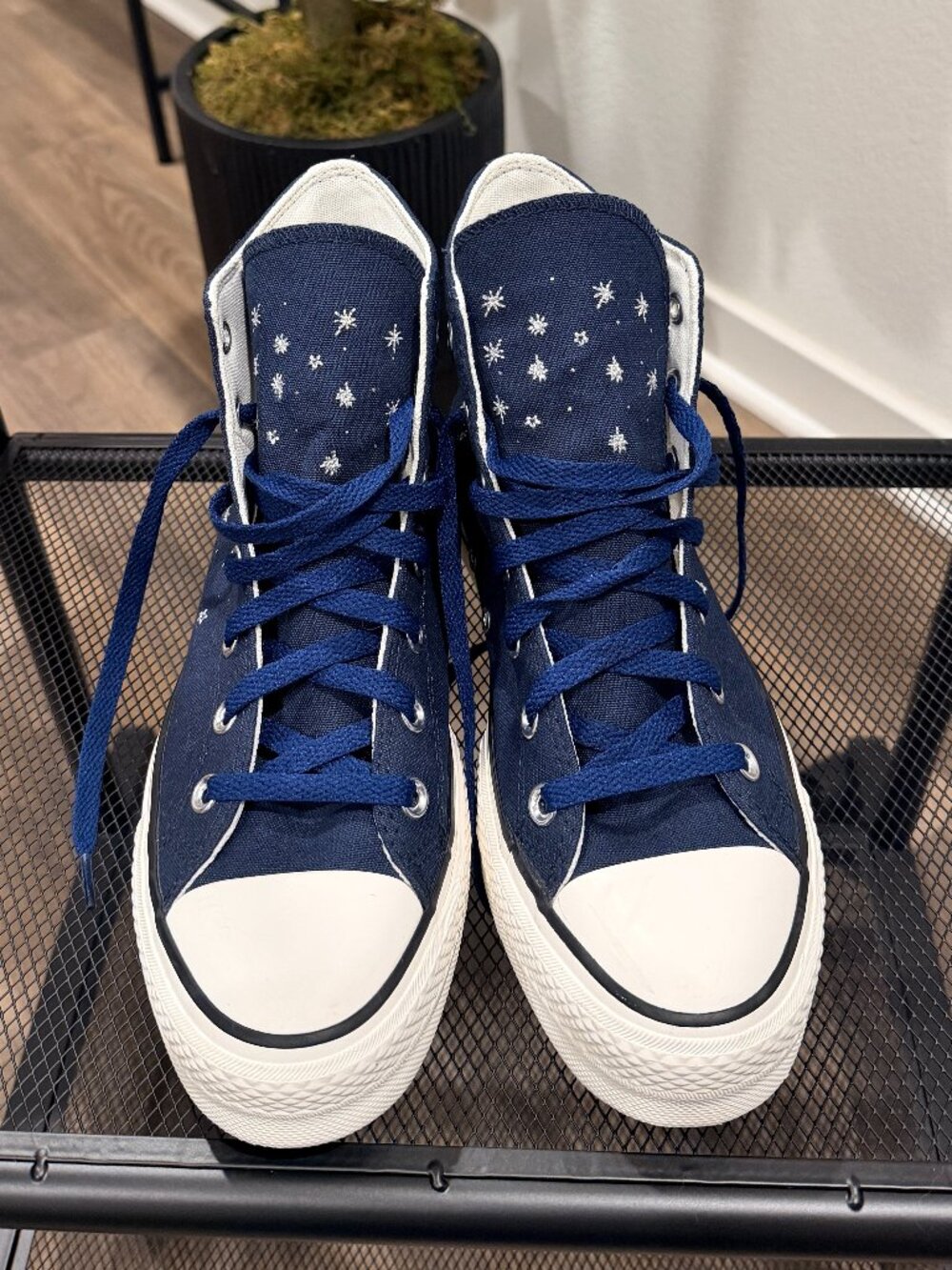 Converse Chuck Taylor All Star Lift Platform Cosmic Navy High Tops Women's 9 - Picture 3 of 6